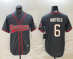 Nike Tampa Bay Buccaneers #6 Baker Mayfield Gray Joint adults Authentic Stitched baseball jersey