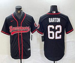 Nike Tampa Bay Buccaneers #62 Graham Barton Black Joint Authentic Stitched baseball jersey
