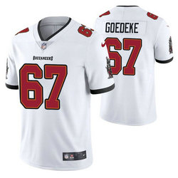 Nike Tampa Bay Buccaneers #67 Luke Goedeke White White Vapor Untouchable Authentic Stitched NFL Jersey