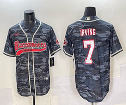 Nike Tampa Bay Buccaneers #7 Bucky Irving Grey Camo White Name Joint baseball jersey