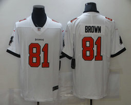 Nike Tampa Bay Buccaneers #81 Antonio Brown White Vapor Untouchable Authentic Stitched NFL Jersey