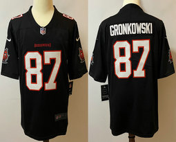 Nike Tampa Bay Buccaneers #87 Rob Gronkowski Black Vapor Untouchable Authentic Stitched NFL Jersey
