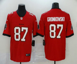 Nike Tampa Bay Buccaneers #87 Rob Gronkowski Red 2020 Vapor Untouchable Authentic Stitched NFL Jersey