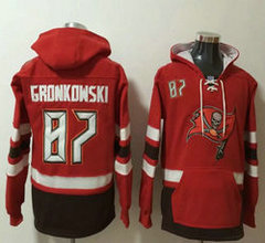 Nike Tampa Bay Buccaneers #87 Rob Gronkowski Red Sawyer Hooded Sweatshirt NFL Hoodie