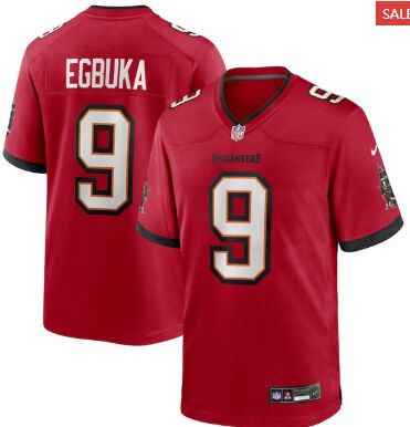 Nike Tampa Bay Buccaneers #9 Emeka Egbuka Red Stitched NFL Jersey