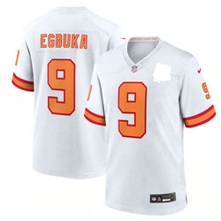 Nike Tampa Bay Buccaneers #9 Emeka Egbuka White throwback Stitched NFL Jersey