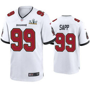 Nike Tampa Bay Buccaneers #99 Warren Sapp White Vapor Untouchable Authentic Stitched NFL Jersey
