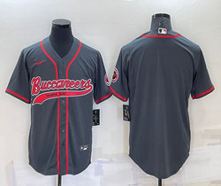 Nike Tampa Bay Buccaneers Blank Carbon black Joint adults Authentic Stitched baseball jersey