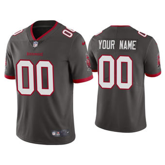 Nike Tampa Bay Buccaneers Customized Gray Vapor Untouchable Authentic Stitched NFL Jerseys