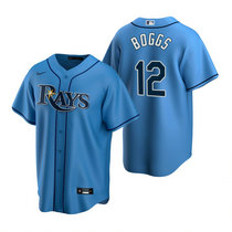 Nike Tampa Bay Rays #12 Wade Boggs Light Blue Game Authentic stitched MLB jersey