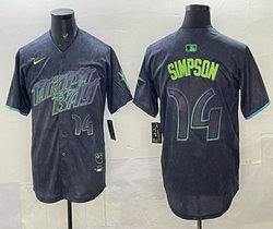 Nike Tampa Bay Rays #14 Chandler Simpson 2024 City Authentic stitched MLB jersey