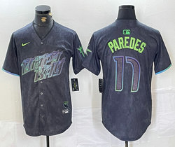 Nike Tampa Bay Rays #17 Isaac Paredes 2024 City Authentic stitched MLB jersey