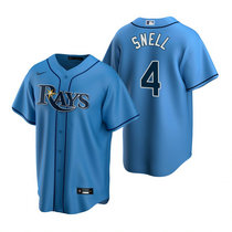 Nike Tampa Bay Rays #4 Blake Snell Light Blue Game Authentic stitched MLB jersey