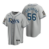 Nike Tampa Bay Rays #56 Randy Arozarena Gray Game 2020 World Series Game MLB jersey