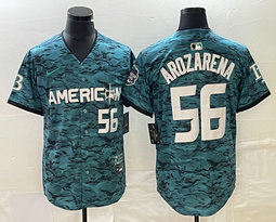 Nike Tampa Bay Rays #56 Randy Arozarena Teal 2023 All-Star Stitched Baseball Jersey