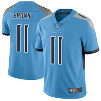 Nike Tennessee Titans #11 A.J. Brown Light Blue Vapor Untouchable Limited Authentic Stitched NFL Jersey