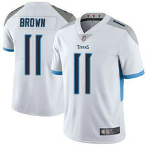 Nike Tennessee Titans #11 A.J. Brown White Vapor Untouchable Limited Authentic Stitched NFL Jersey