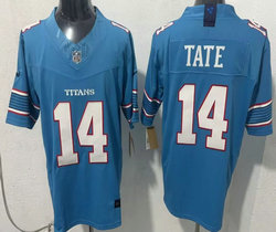 Nike Tennessee Titans #14 Carnell Tate Light Blue 2026 Vapor Authentic Stitched NFL Jersey