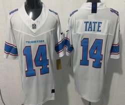 Nike Tennessee Titans #14 Carnell Tate White 2026 Vapor Authentic Stitched NFL Jersey