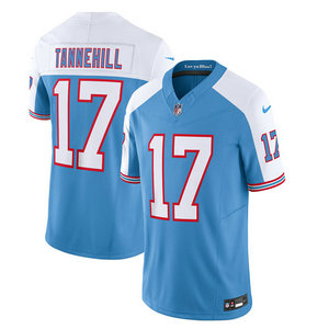 Nike Tennessee Titans #17 Ryan Tannehill Blue White 2023 F.U.S.E Authentic Stitched NFL Jersey