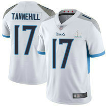 Nike Tennessee Titans #17 Ryan Tannehill With 2020 Super Bowl LIV Patch White Vapor Untouchable Authentic stitched NFL jersey