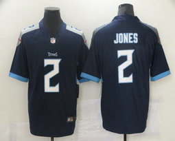 Nike Tennessee Titans #2 Julio Jones Blue Vapor Untouchable Authentic Stitched NFL Jerseys