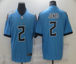 Nike Tennessee Titans #2 Julio Jones Light Blue Vapor Untouchable Authentic Stitched NFL Jerseys