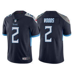 Nike Tennessee Titans #2 Robert Woods Navy Vapor Untouchable Authentic Stitched NFL Jersey