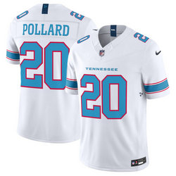 Nike Tennessee Titans #20 Tony Pollard White 2026 Vapor Authentic Stitched NFL Jersey