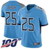 Nike Tennessee Titans #25 Adoree' Jackson 100th Season Light Blue New Vapor Untouchable Authentic stitched NFL jersey