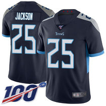 Nike Tennessee Titans #25 Adoree' Jackson 100th Season Navy Blue New Vapor Untouchable Authentic stitched NFL jersey
