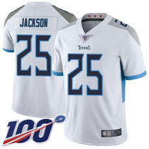 Nike Tennessee Titans #25 Adoree' Jackson 100th Season White New Vapor Untouchable Authentic stitched NFL jersey