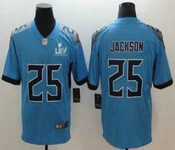 Nike Tennessee Titans #25 Adoree' Jackson With 2020 Super Bowl LIV Patch Light Blue New Vapor Untouchable Authentic stitched NFL jersey