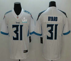 Nike Tennessee Titans #31 Kevin Byard With 2020 Super Bowl LIV Patch New White Vapor Untouchable Limited Authentic Stitched NFL Jersey