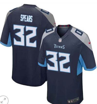 Nike Tennessee Titans #32 Tyjae Spears Navy Vapor Untouchable Authentic Stitched NFL Jersey