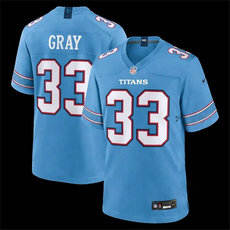 Nike Tennessee Titans #33 Cedric Gray Light Blue 2026 Vapor Authentic Stitched NFL Jersey