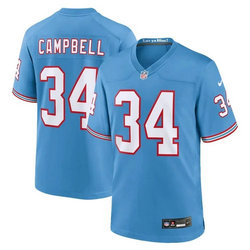 Nike Tennessee Titans #34 Earl Campbell Light Blue Throwback Stitched Jersey.jpg