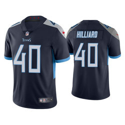 Nike Tennessee Titans #40 Dontrell Hilliard Navy Blue Vapor Untouchable Authentic Stitched NFL Jerseys