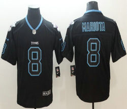 Nike Tennessee Titans #8 Marcus Mariota Lights Out Black Vapor Untouchable Authentic Stitched NFL jersey