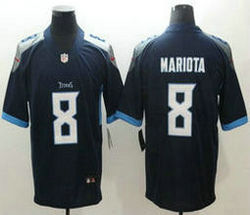 Nike Tennessee Titans #8 Marcus Mariota Navy Blue New Vapor Untouchable Limited Authentic Stitched NFL Jersey