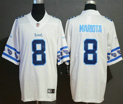 Nike Tennessee Titans #8 Marcus Mariota Team Logos Fashion Vapor Untouchable Authentic Stitched NFL jersey