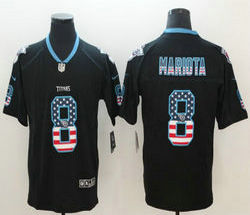 Nike Tennessee Titans #8 Marcus Mariota USA Flag Vapor Untouchable Authentic Stitched NFL Jersey