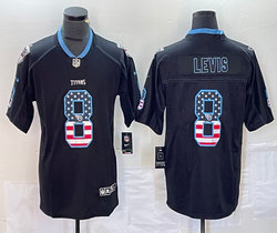 Nike Tennessee Titans #8 Will Levis Black flag Stitched Football Jersey