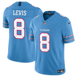 Nike Tennessee Titans #8 Will Levis Light Blue 2026 Vapor Authentic Stitched NFL Jersey