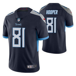 Nike Tennessee Titans #81 Austin Hooper Navy Vapor Untouchable Authentic Stitched NFL Jersey
