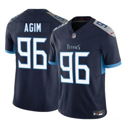 Nike Tennessee Titans #96 McTelvin Agim Navy Vapor Untouchable Authentic Stitched NFL Jersey