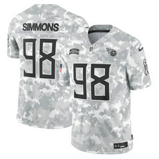 Nike Tennessee Titans #98 Jeffery Simmons 2024 Salute to Service Authentic Stitched NFL Jersey