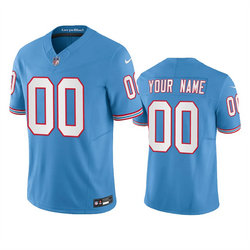 Nike Tennessee Titans Active Player Custom Light Blue 2023 F.U.S.E. Vapor Limited Throwback Stitched Football Jersey