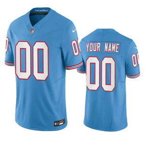 Nike Tennessee Titans Customized Blue 2023 F.U.S.E Authentic Stitched NFL Jersey