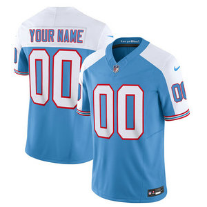 Nike Tennessee Titans Customized Blue White 2023 F.U.S.E Authentic Stitched NFL Jersey